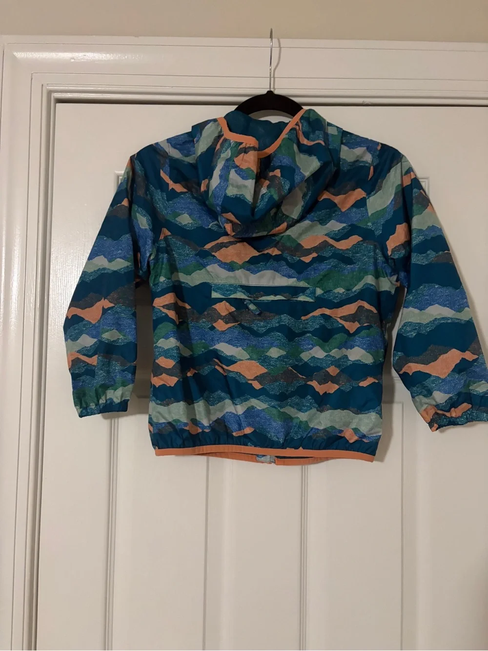 Lands' End Kids' Hooded Swim Jacket in Teal, Blue & Coral